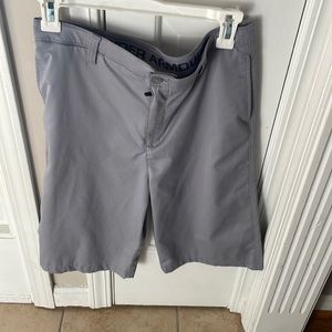 Under Armour grey shorts that have been worn once. Great condition.